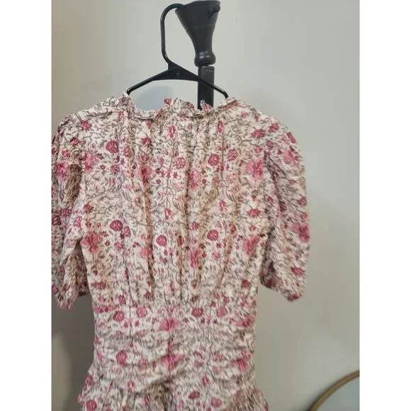 Anna Cate Womens Floral Maxi Sundress Sleeveless Zip Cotton Size M Multicolor - Picture 6 of 7